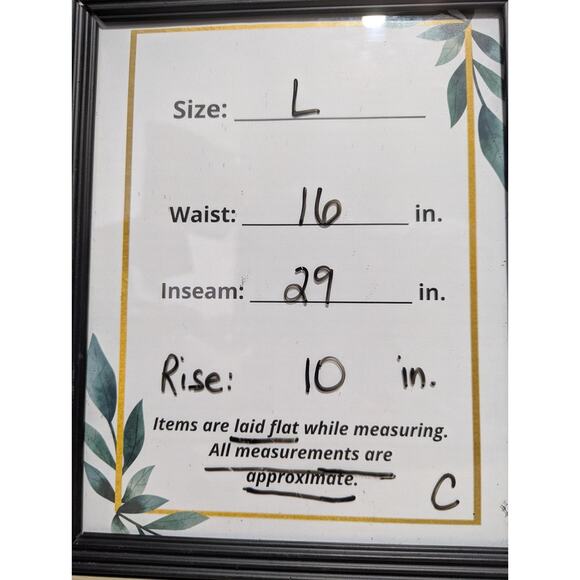 Cegolfs Golf Pants Blue Check Women's Size L Stretch Pockets Athletic - Picture 9 of 9